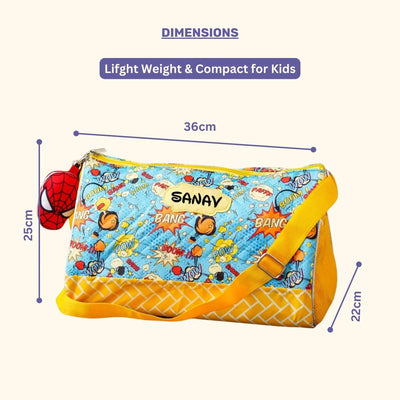 Your Gift Studio Spider Print Kids Customised Duffle Bag