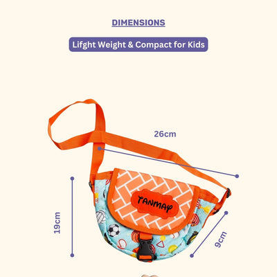 Your Gift Studio Sport Print Kids Customised Sling Bag (Orange)