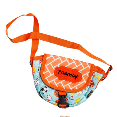 Your Gift Studio Sport Print Kids Customised Sling Bag (Orange)