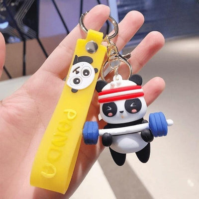 Panda Keychain With Bagcharm And Strap (Choose From Drop Down Menu)