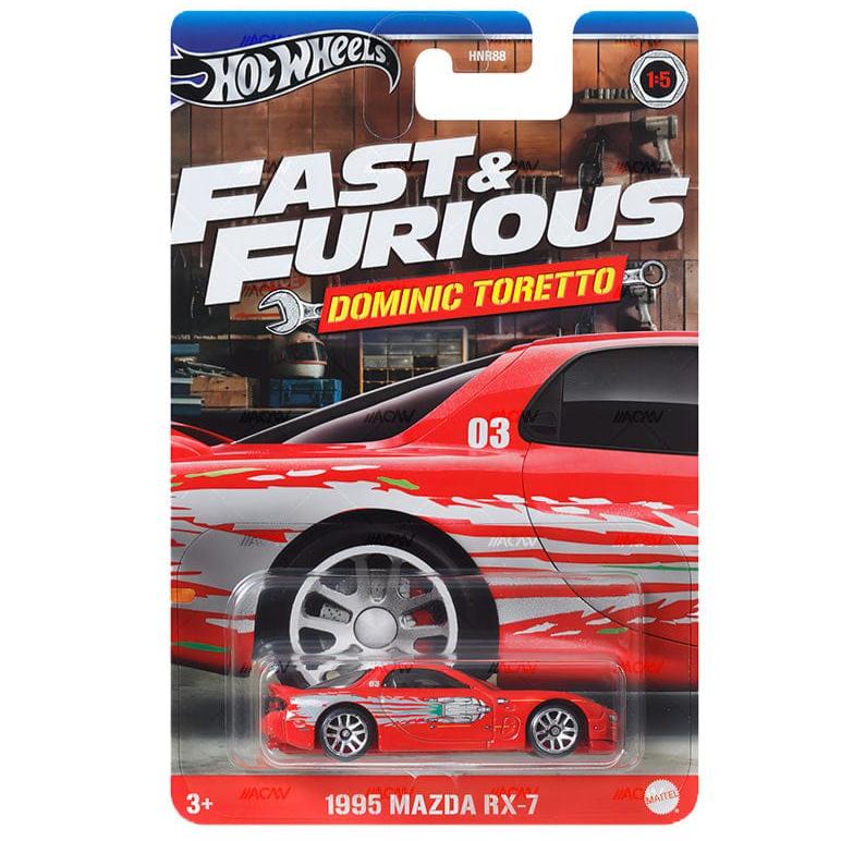 Hot Wheels Fast & Furious Dominic Toretto '1995 Mazda RX-7 Vehicles Exclusive Collection