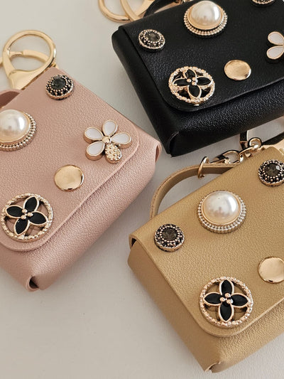 Cute Handbag Keychain With Bagcharm (Select From Drop Down Menu)