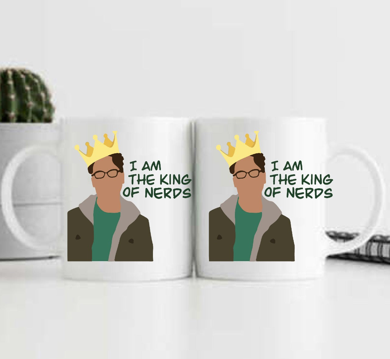 The Big Bag Theory - I'm the King of Nerds 3D Ceramic Coffee Mug