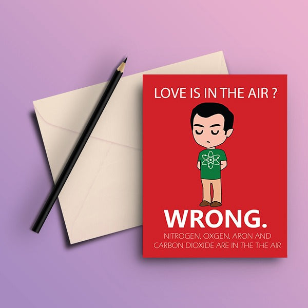 The Big Bang Theory - Love Is In The Air Greeting Card