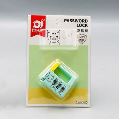Cute Mini Kitty Cat Password Lock (Select From Drop Down Menu)