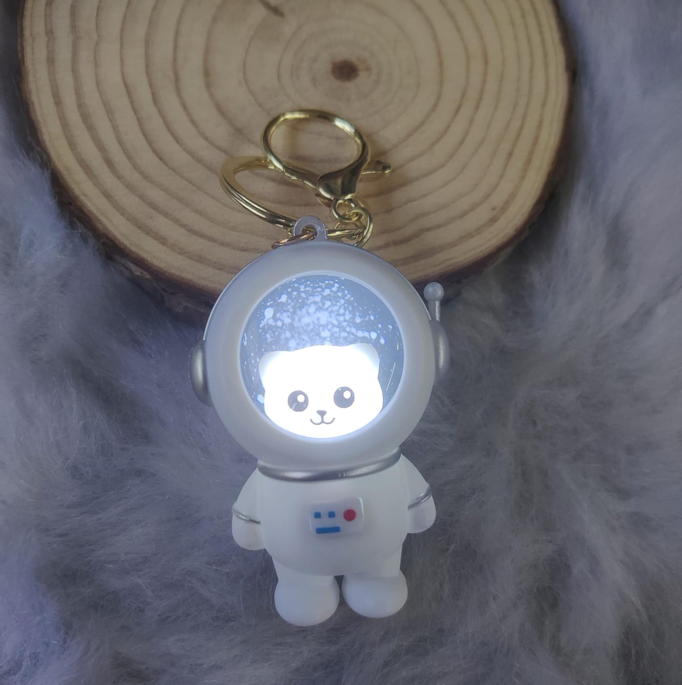 Bear x Astronaut 3D Keychain With Light (1 Random Keychain Will Be Provided)