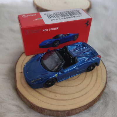 Official Bburago 458 Spider - 1 : 64 Diecast Scale Model