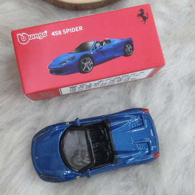 Official Bburago 458 Spider - 1 : 64 Diecast Scale Model