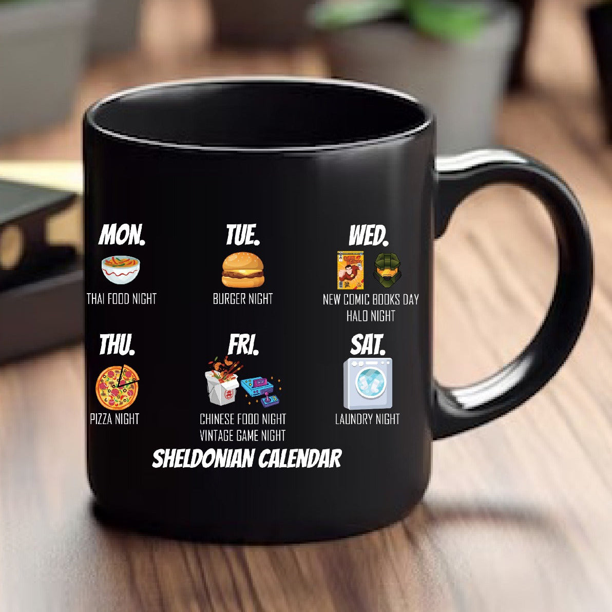 The Big Bag Theory Sheldon's Calendar 3D Ceramic Coffee Mug