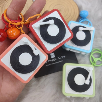 Vintage Tape Recorder 3D Keychain With Sound (Choose From Drop Down Menu)