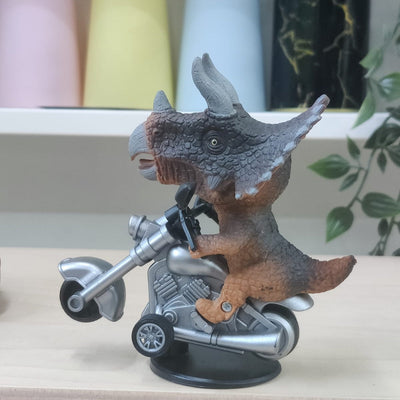 Rotating Dinosaur Car Ornament for Dashboard and Desktop