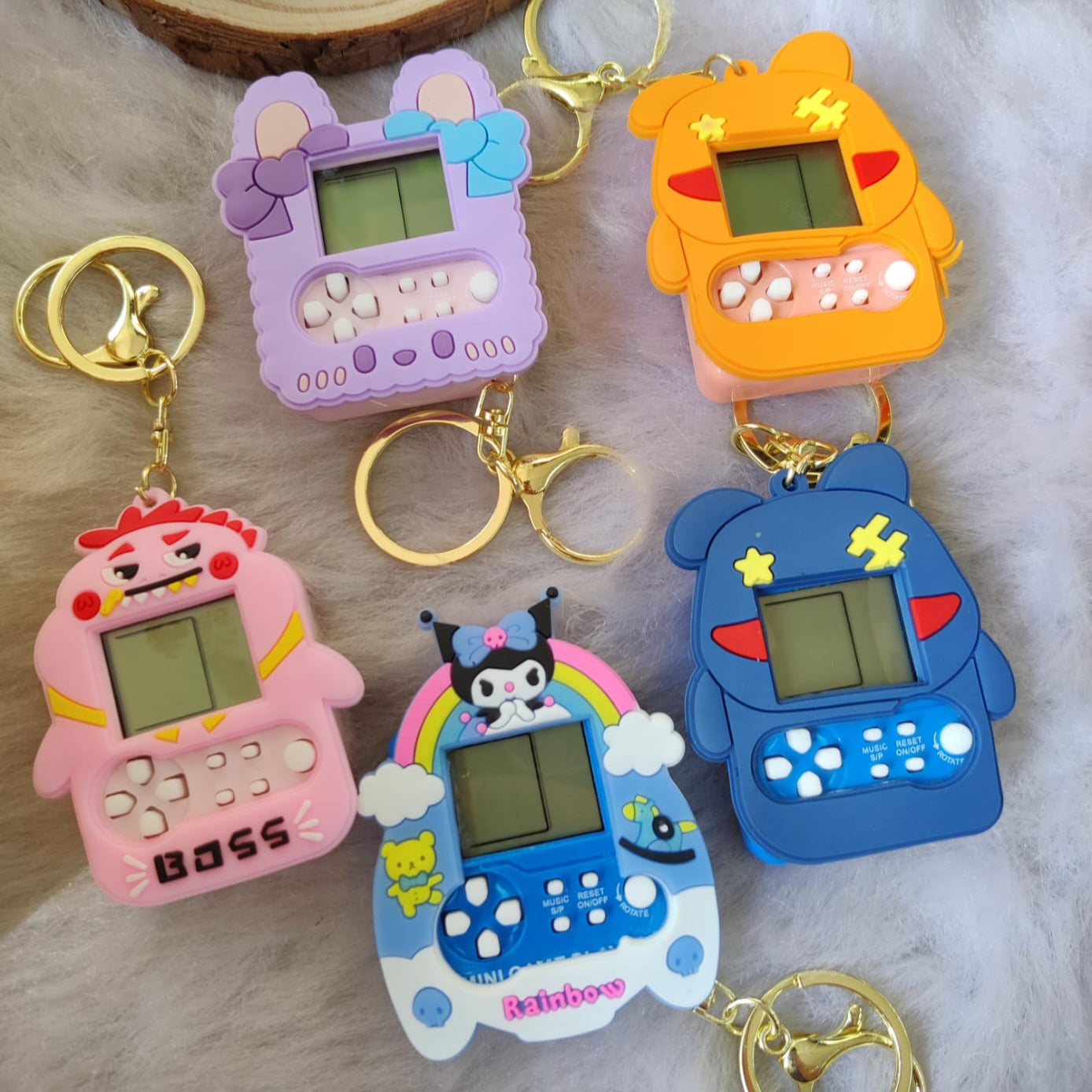 Video Game Console Keychain With Bagcharm (Choose From Drop Down Menu)