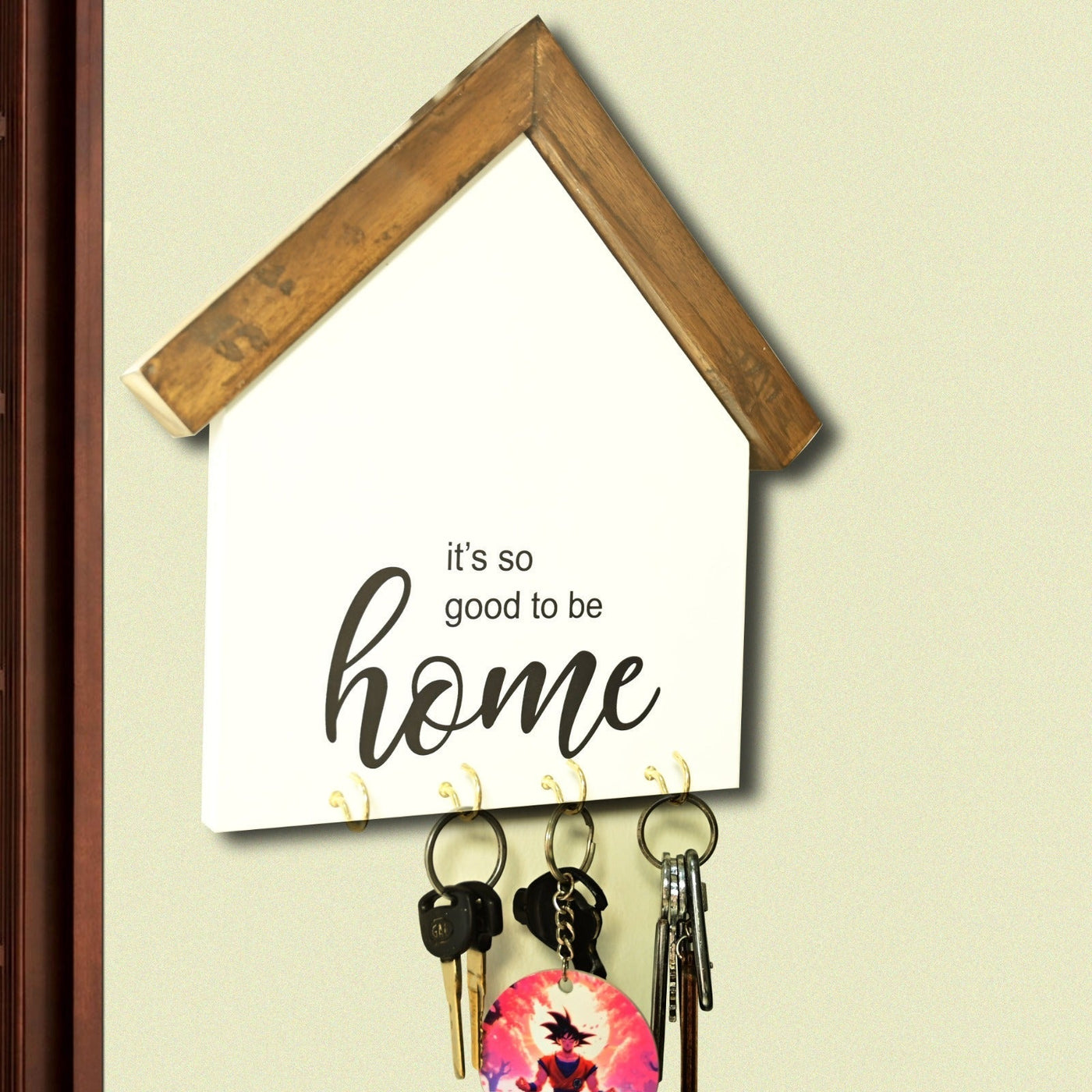 Wooden House Sign Keyhanger
