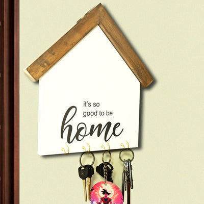 Wooden House Sign Keyhanger