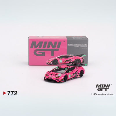 Mini GT Lamborghini Huracán GT3 EVO2 #83 Iron Dames 2023 IMSA Daytona 24 Hrs Iron Dames