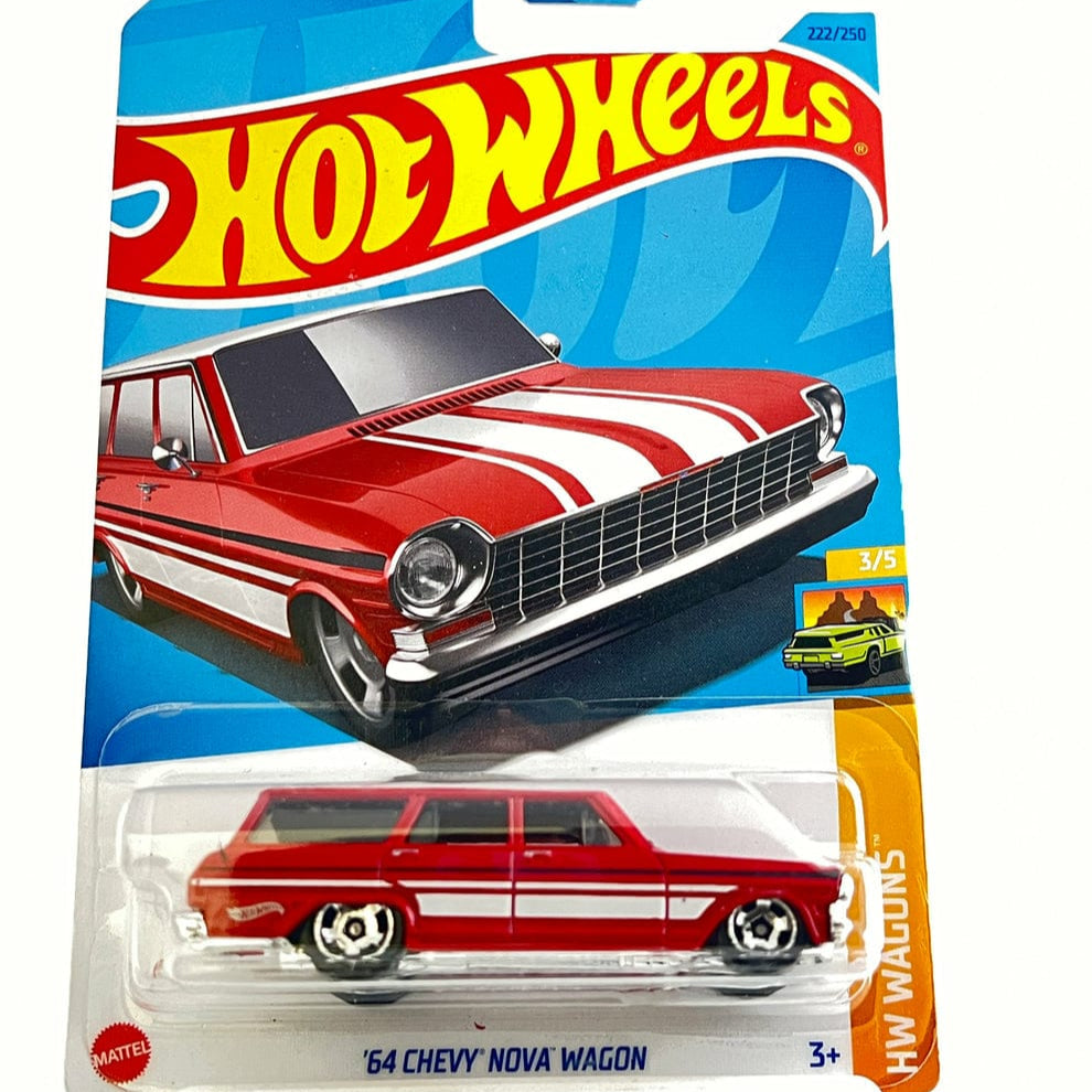 Hot Wheels Imported '64 Chevy Nova Wagon Vehicle Exclusive Collection