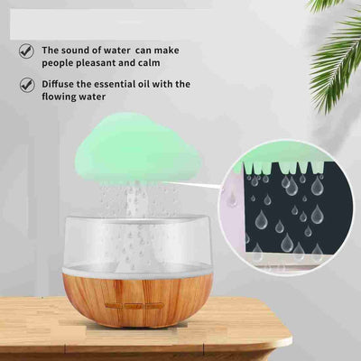 Rain Cloud Humidifier LED Lamp With Raindrop Sound