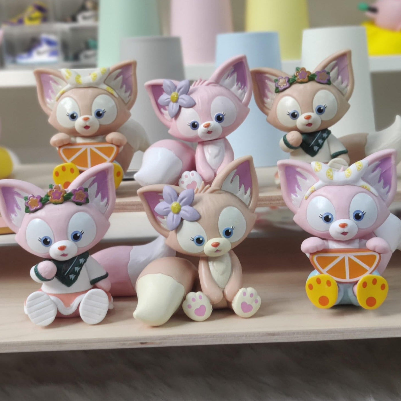 Cute Fox Figures (Set of 3) - Select From Drop Down Menu