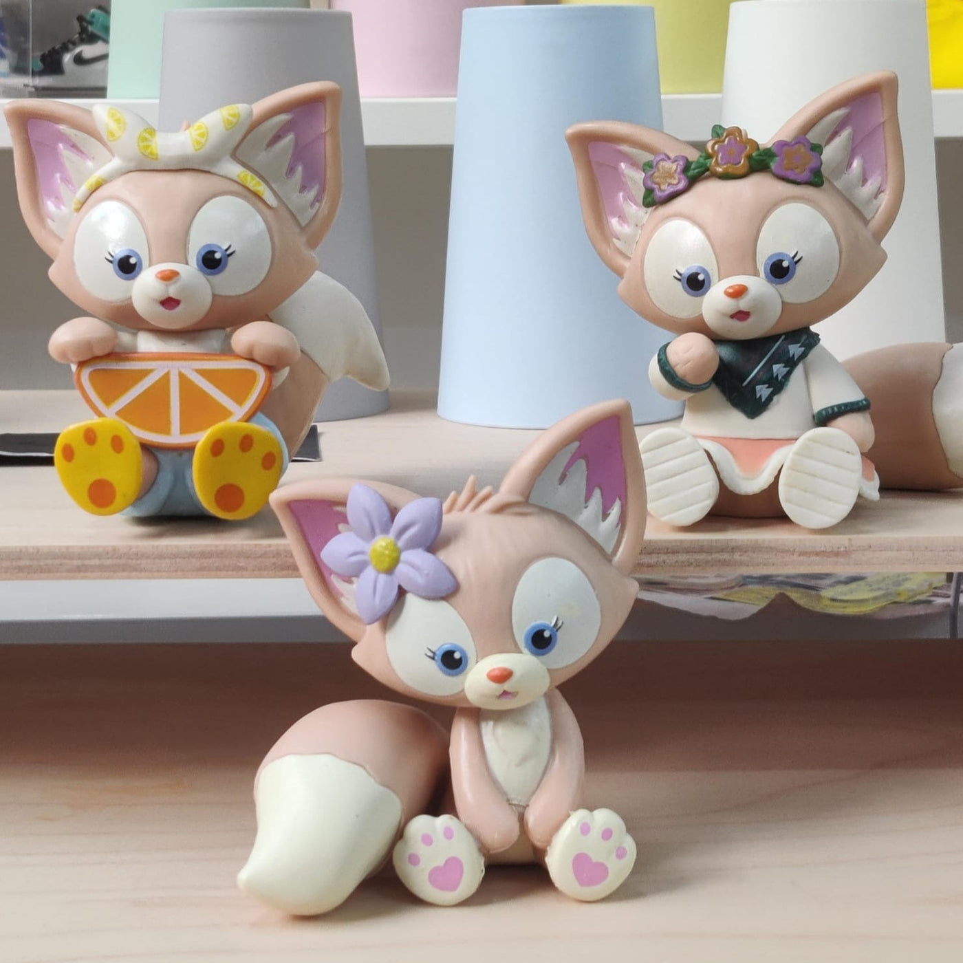 Cute Fox Figures (Set of 3) - Select From Drop Down Menu