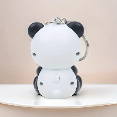 Bear In Panda Cosplay 3D Keychain With Light (Random Bear will be provided)