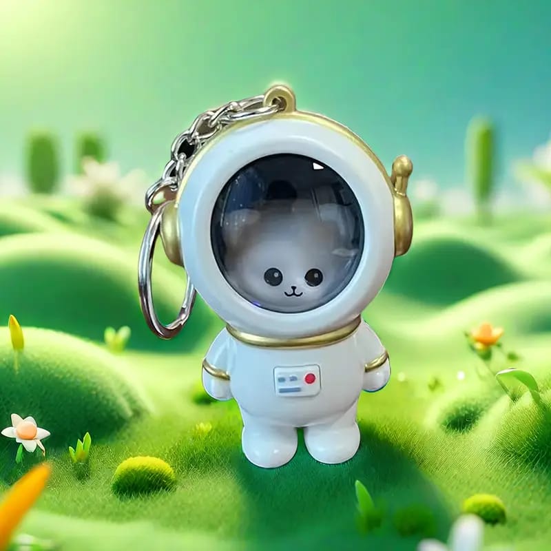 Bear x Astronaut 3D Keychain With Light (1 Random Keychain Will Be Provided)