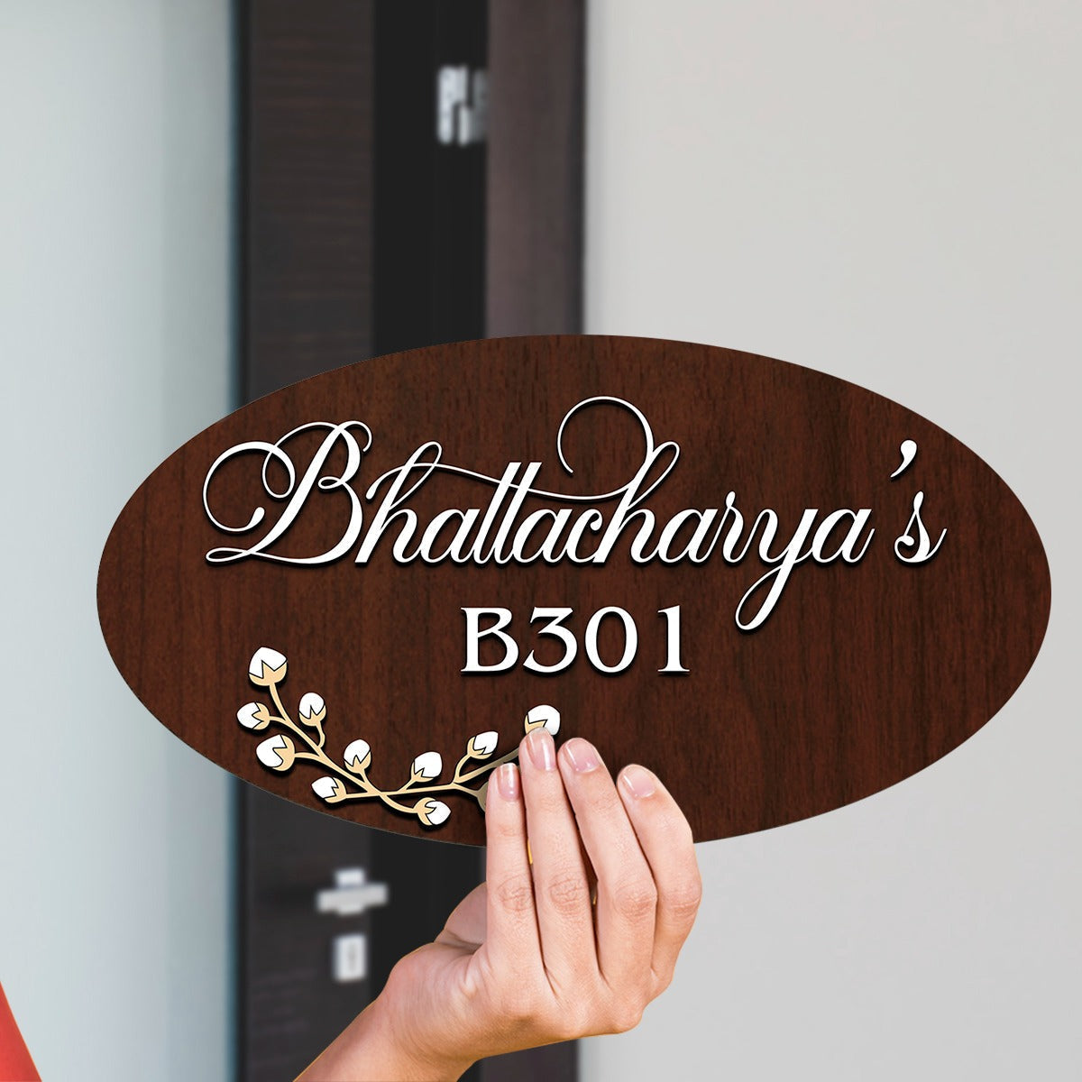 Classic 3D Oval Name Plate