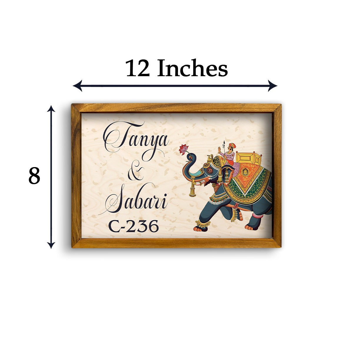 Traditional 3D Name Plate With Frame