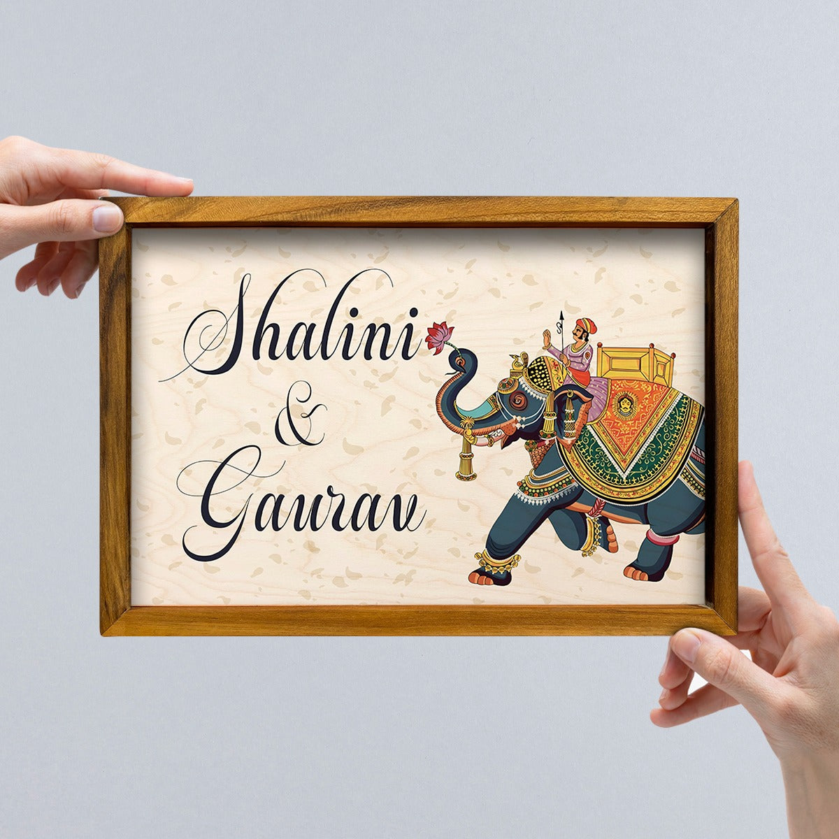 Traditional 3D Name Plate With Frame