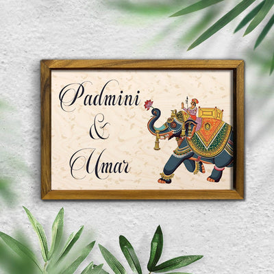 Traditional 3D Name Plate With Frame