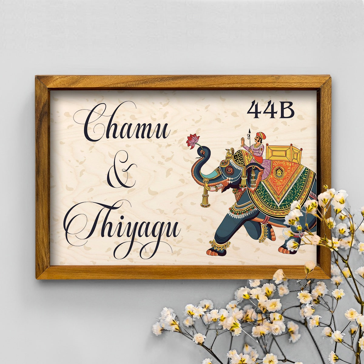 Traditional 3D Name Plate With Frame