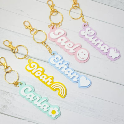 Personalized Keychain - Custom Acrylic Name Keyring
