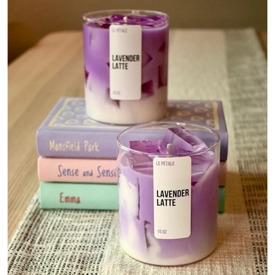 Lavender Latte Iced Candle