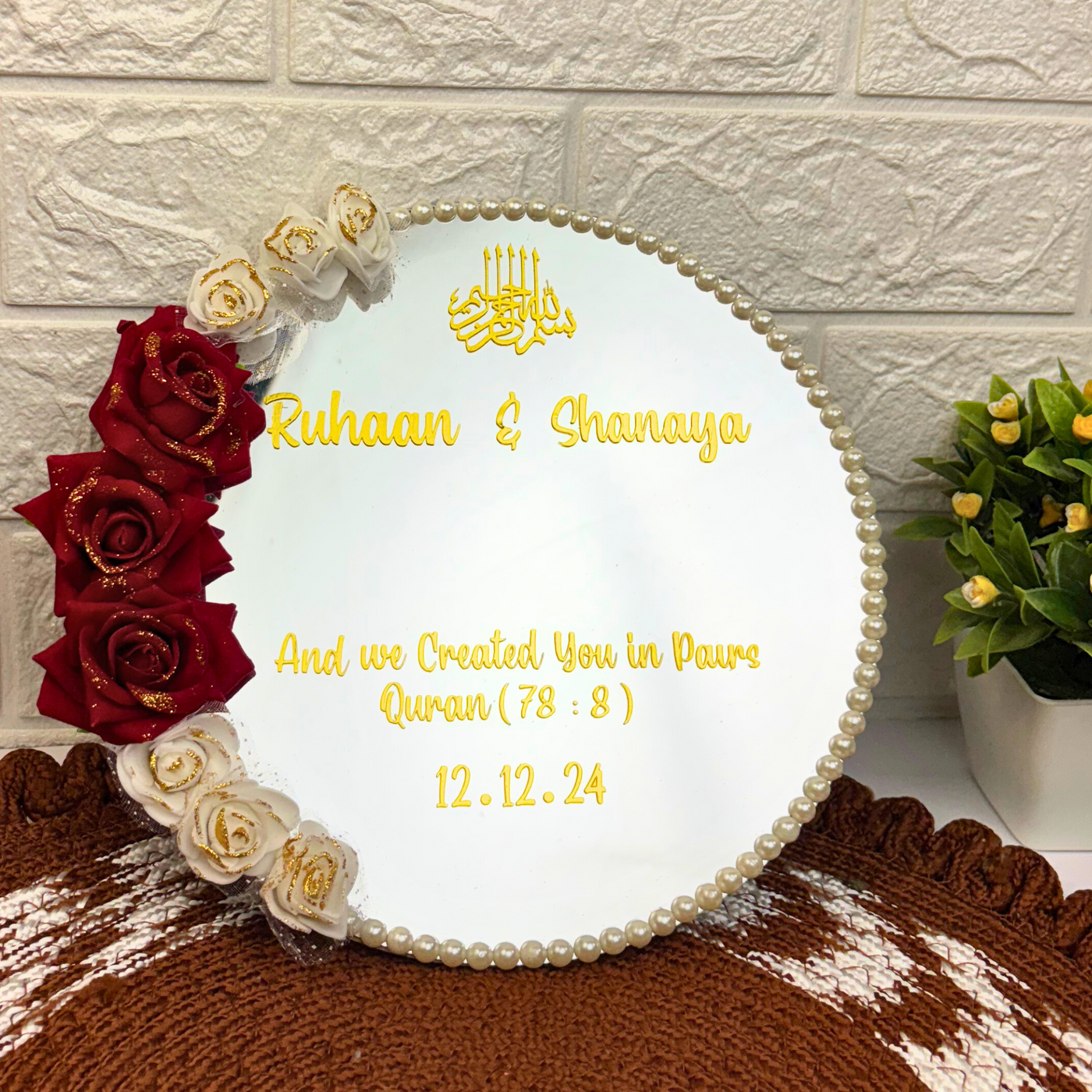 Customized Nikah Mirror