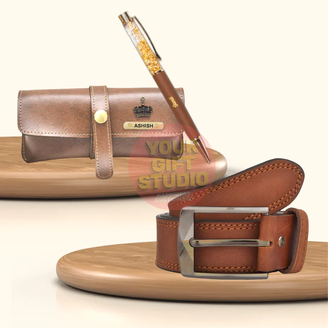 Personalized Men's 3 Pcs Combo 3.0 - Tan