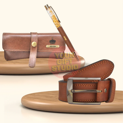 Personalized Men's 3 Pcs Combo 3.0 - Brown