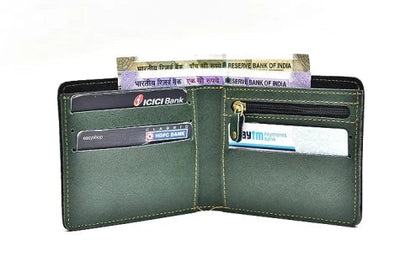 Customized Men's Wallet and Eyewear Case - Green
