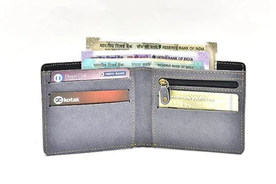 Customized Men's Wallet and Diary Combo - Grey