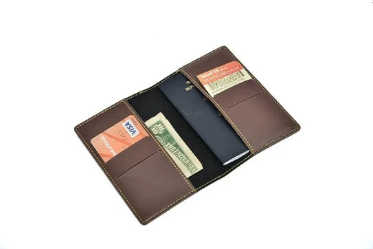Personalized Lady Wallet and Passport Cover Combo - Brown